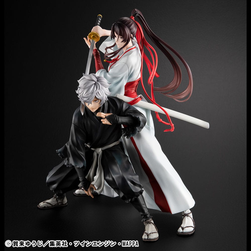 Hell´s Paradise pack 2 statuettes PVC Lucrea Gabimaru & Sagiri Yamada Asaemon 20 cm
