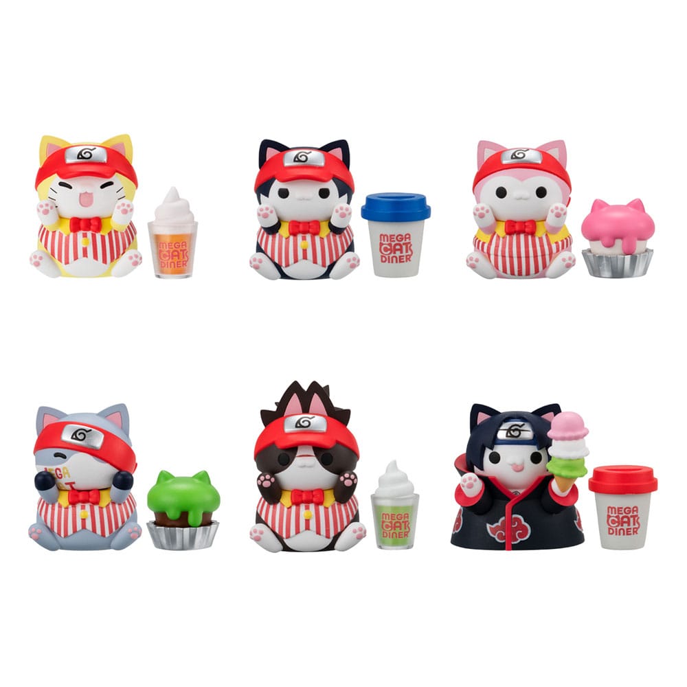 Naruto Shippuden Mega Cat Project Nyaruto! assortiment trading figures Mega Cat Diner 3 cm (6)