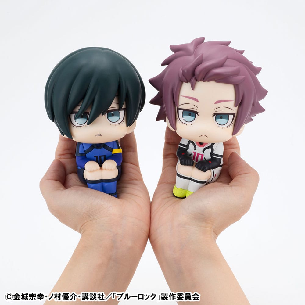 Blue Lock statuette PVC Look Up Rin Itoshi & Sae Itoshi Japanese National Player Match Ver. 11 cm (with gift)