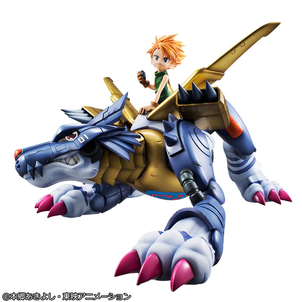 Digimon Adventure G.E.M. Precious Series statuette PVC Metal Garurumon & Ishida Yamato 30 cm