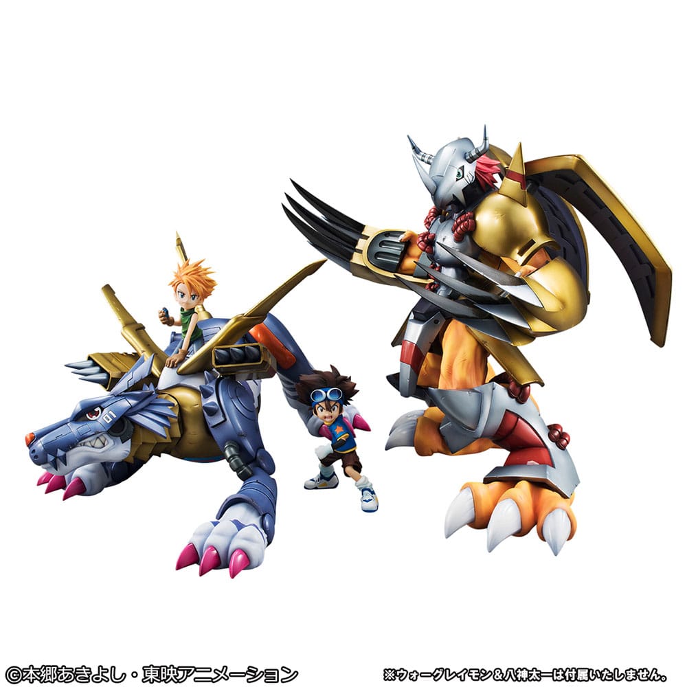 Digimon Adventure G.E.M. Precious Series statuette PVC Metal Garurumon & Ishida Yamato 30 cm