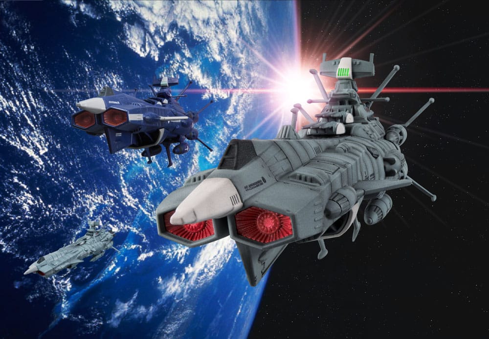 Space Battleship Yamato 2202 statuette Cosmofleet SP Aircraft Warriors of Love U.N.C.F. AAA-1 Andromeda Re. 19 cm