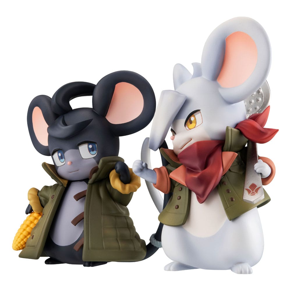 Mobile Suit Gundam Iron-Blooded Orphans pack 2 statuetten PVC Orphanchu of Block 3 Mikatsuki & Orga 10th Anniversary 12 cm