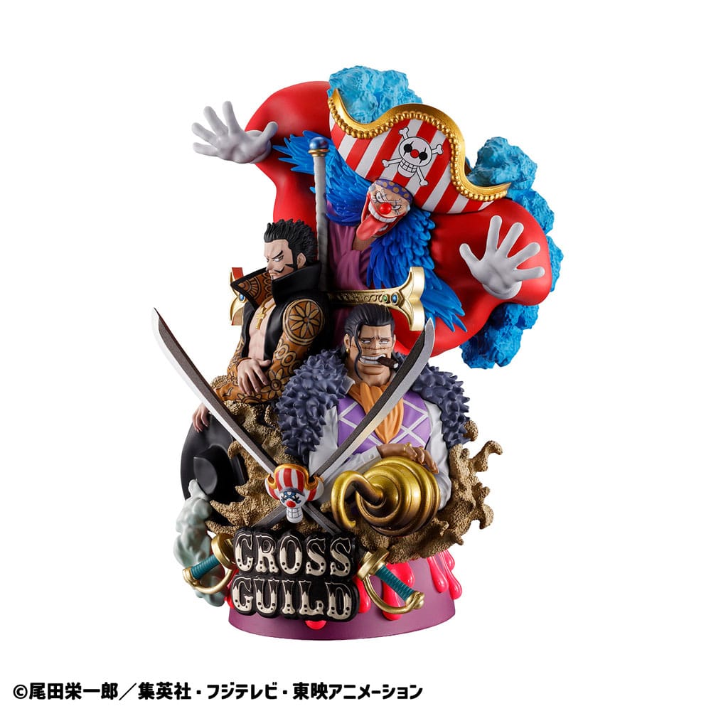 One Piece Petitrama DX statuette PVC Logbox Re Birth 03 Cross Guild 15 cm
