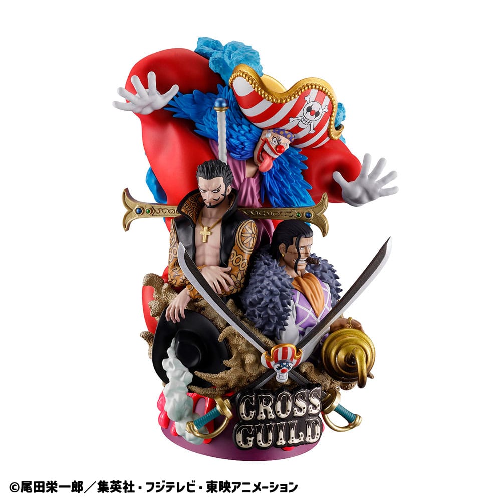 One Piece Petitrama DX statuette PVC Logbox Re Birth 03 Cross Guild 15 cm