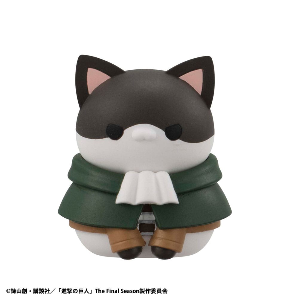 Attack on Titan Blind Box présentoir figurines mini Mega Cat Project Attack on Tinyan Gathering Scout Regiment danyan! 3 cm (8) (Repeat)