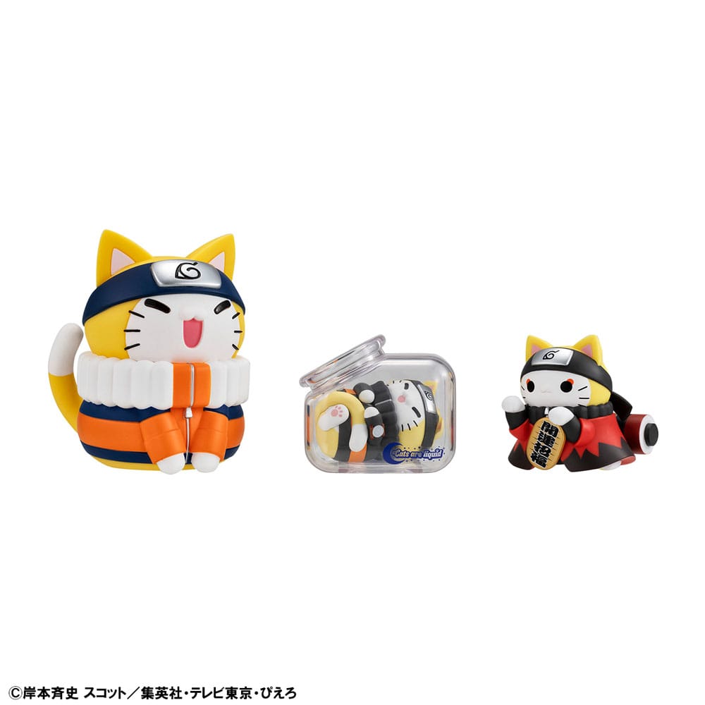 Naruto Shippuden Mega Cat Project Nyaruto! assortiment trading figures Good Night Nyaruto! 3 cm (8)