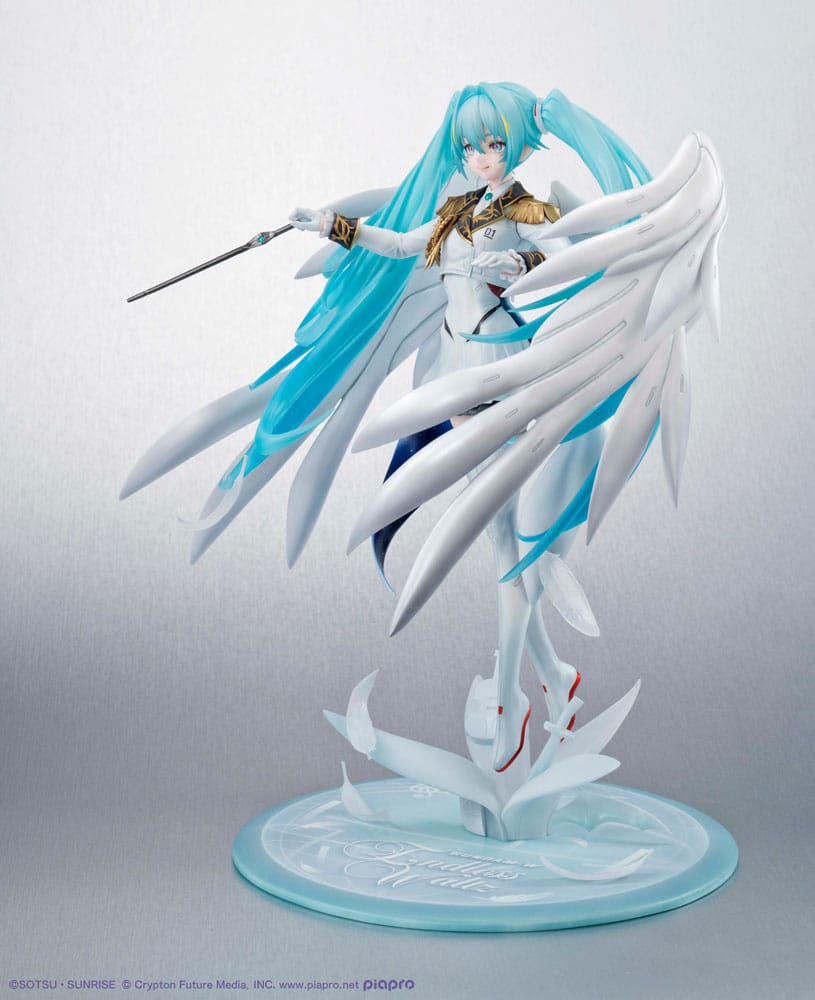 Mobile Suit Gundam x Hatsune Miku statuette PVC Lucrea Hatsune Miku x Wing Gundam Zero EW 45th Anniversary 27 cm