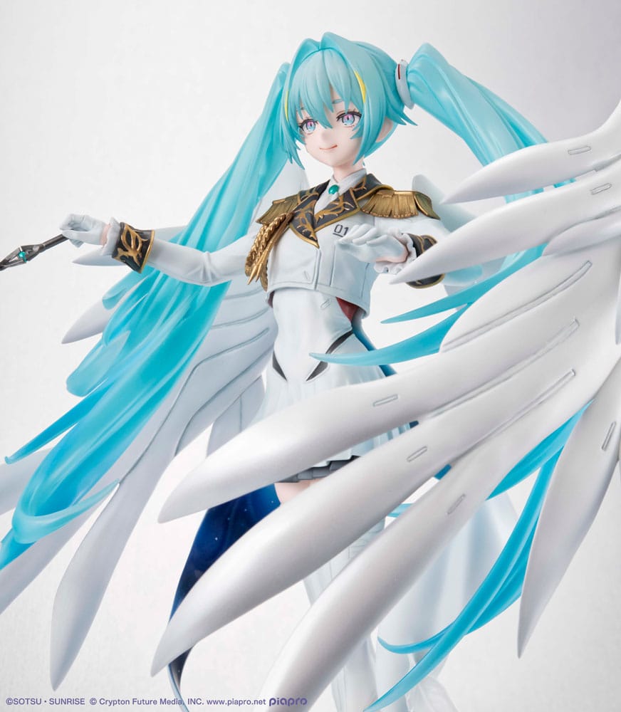 Mobile Suit Gundam x Hatsune Miku statuette PVC Lucrea Hatsune Miku x Wing Gundam Zero EW 45th Anniversary 27 cm