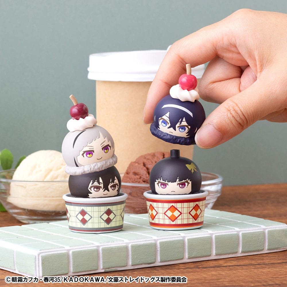 Bungo Stray Dogs pack 6 trading figures Tsumichen Stack up & Change 8 cm (with gift)