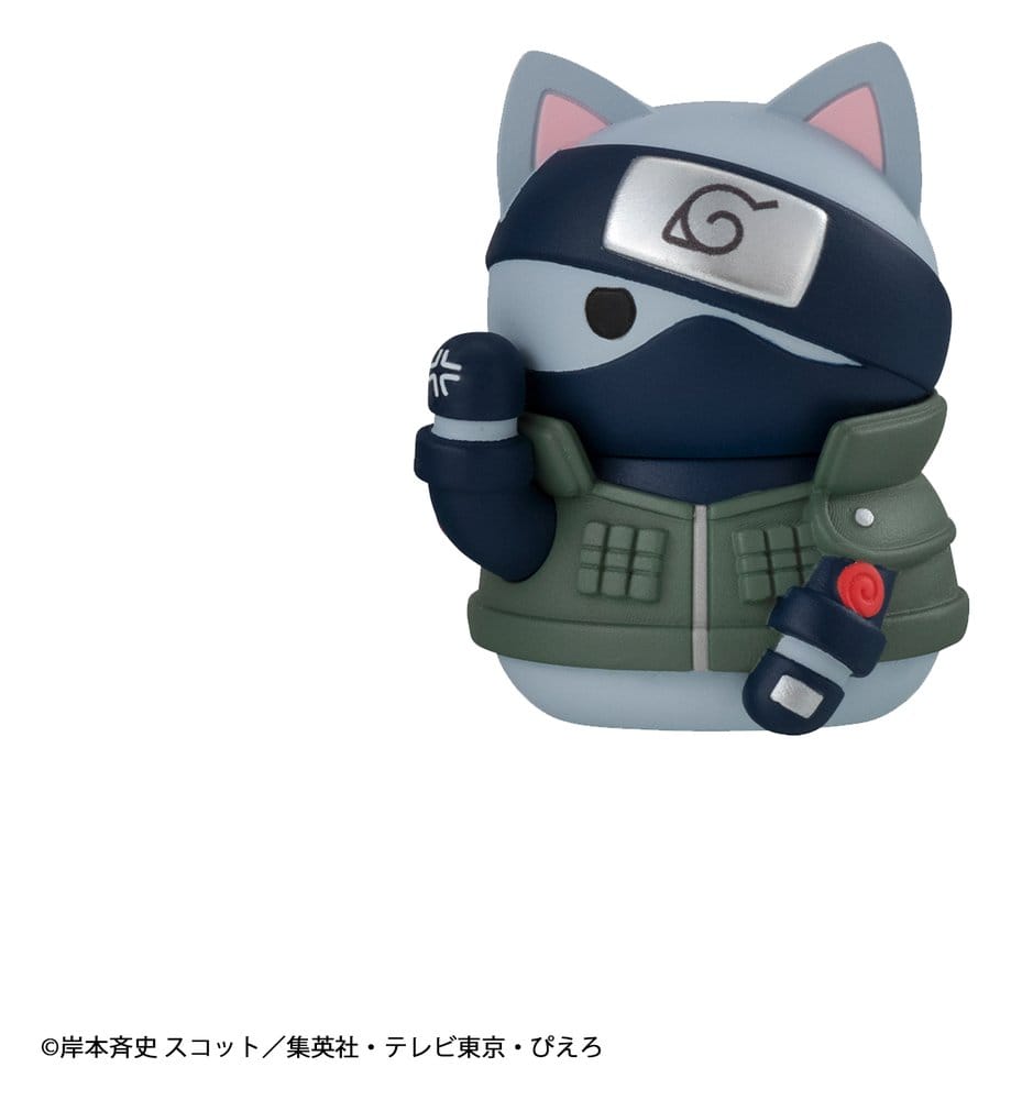 Naruto Mega Cat Project mini-figurines 3 cm Nyaruto! Cats of Konoha Village Reboot assortiment boîte-mystère (8) (Repeat)