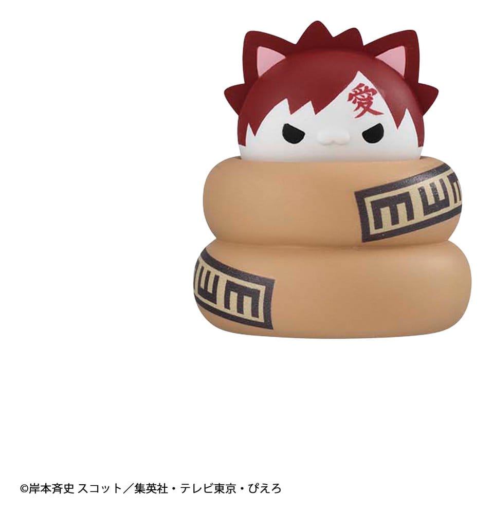 Naruto Mega Cat Project mini-figurines 3 cm Nyaruto! Cats of Konoha Village Reboot assortiment boîte-mystère (8) (Repeat)
