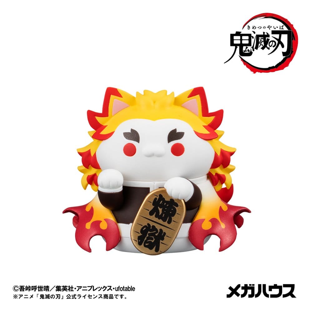 Demon Slayer: Kimetsu no Yaiba Mega Cat Project assortiment boîte-mystère trading figures Fortune Cats Ver. 01 7 cm (8)