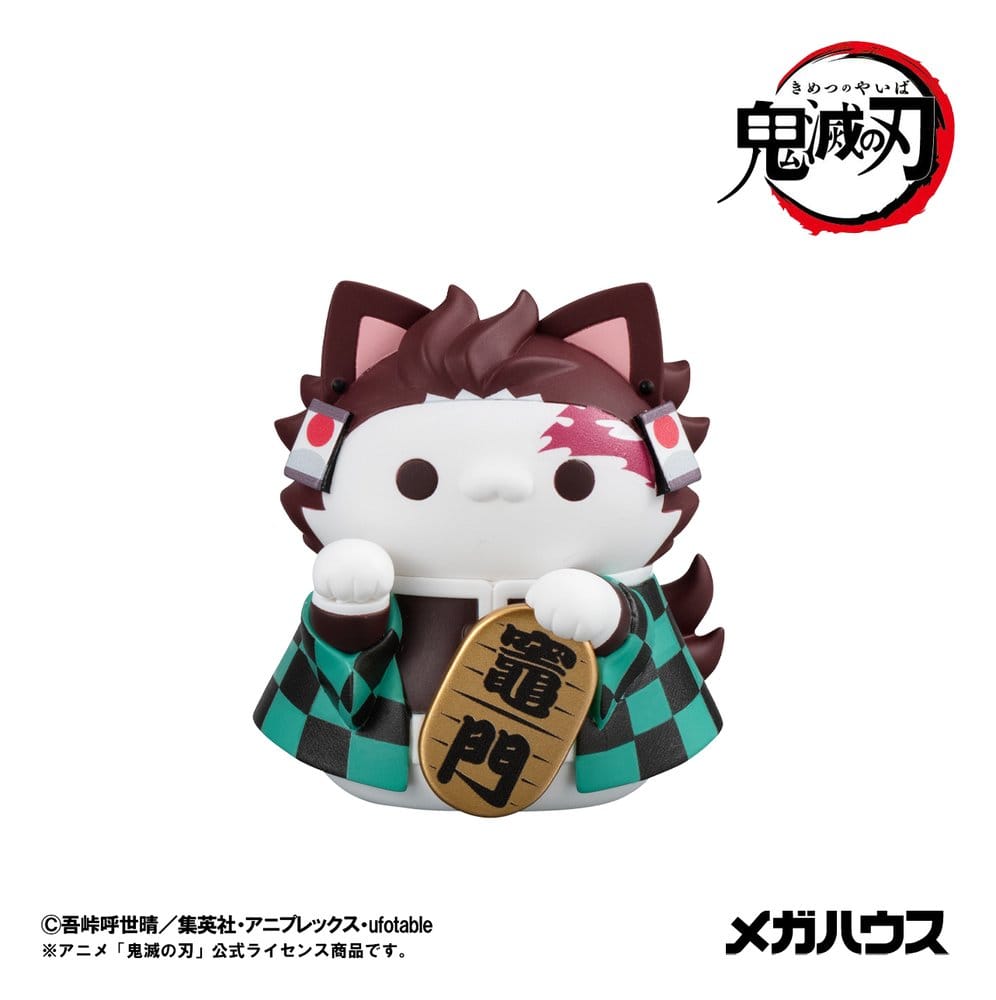 Demon Slayer: Kimetsu no Yaiba Mega Cat Project assortiment boîte-mystère trading figures Fortune Cats Ver. 01 7 cm (8)