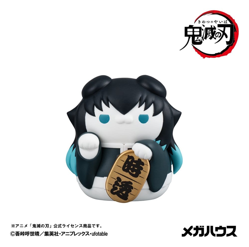 Demon Slayer: Kimetsu no Yaiba Mega Cat Project mini-figurines 6 cm Demon Slayer Fortune Cats ver. 02 assortiment boîte-mystère (8) (Repeat)
