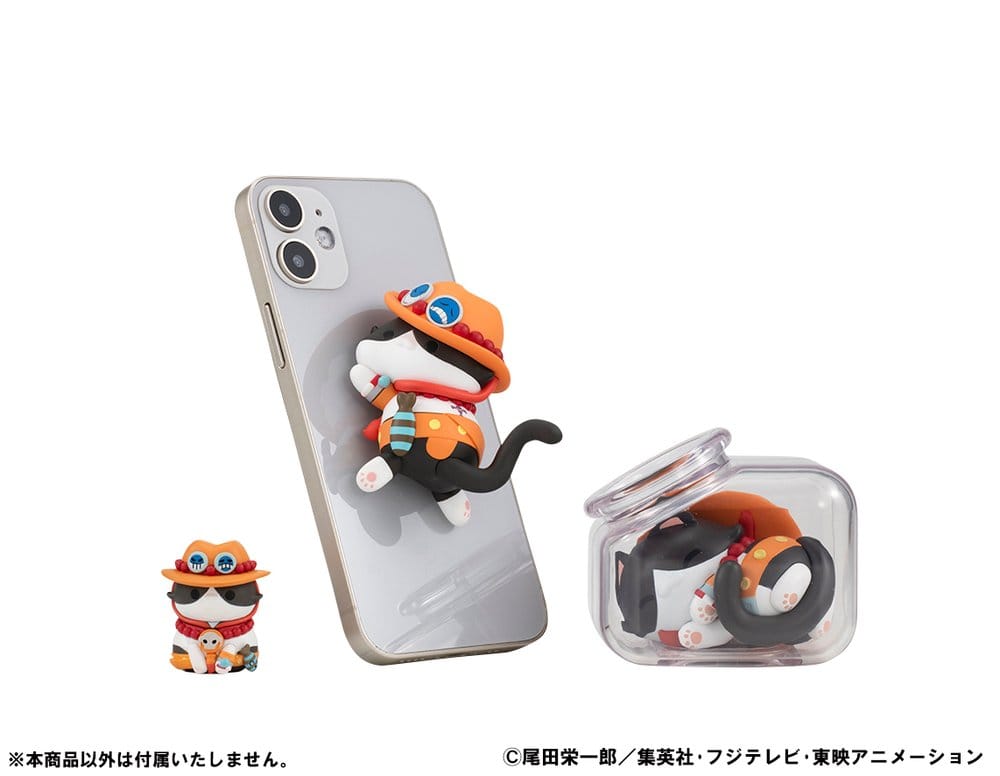 One Piece Mega Cat Project assortiment trading figures Egghead NyanPieceNyan! Stickie! 3 cm (8)