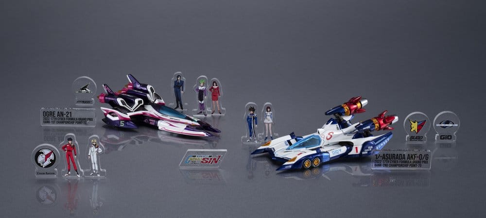 Future GPX Cyber pack 2 Formula véhicules vAsurada AKF-0/G spiral boost mode & OGRE AN-21 super Aero boost mode Set Heritage Edition 9 cm