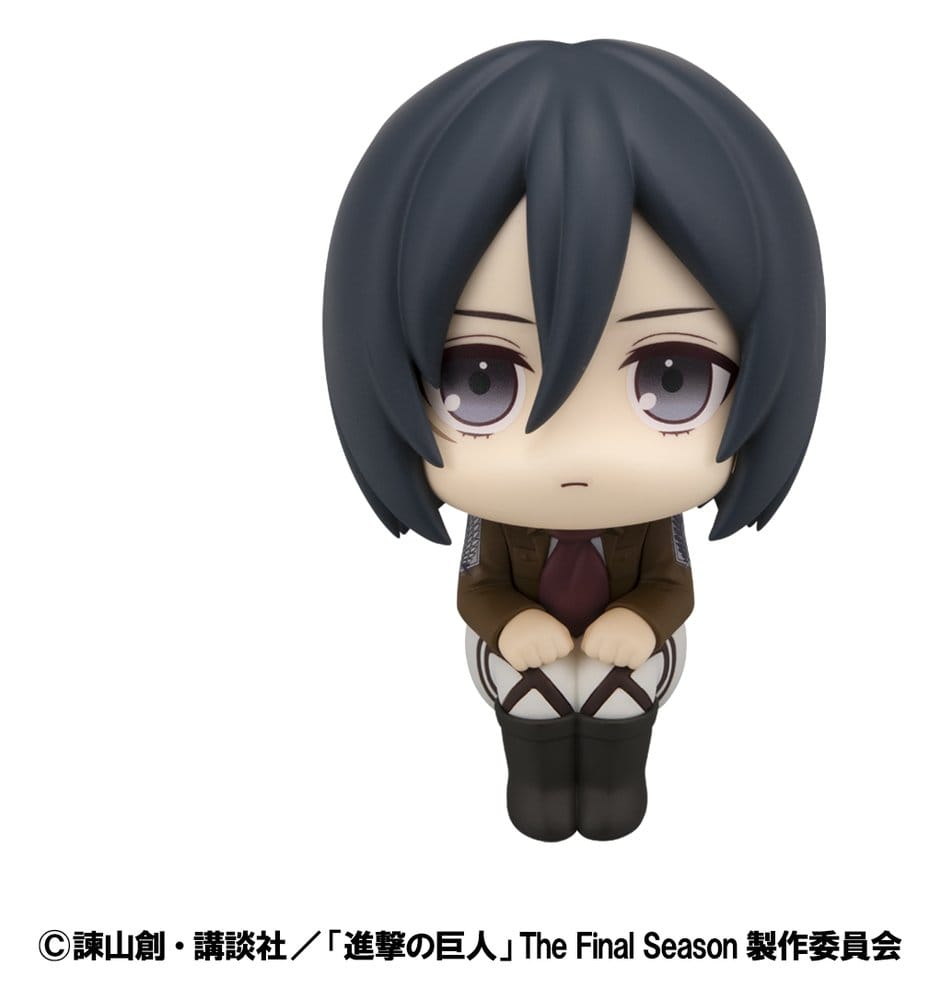 Attack on Titan statuetten PVC Look Up Levi Cleaning up Ver. & Mikasa Ackerman (with gift) 11 cm