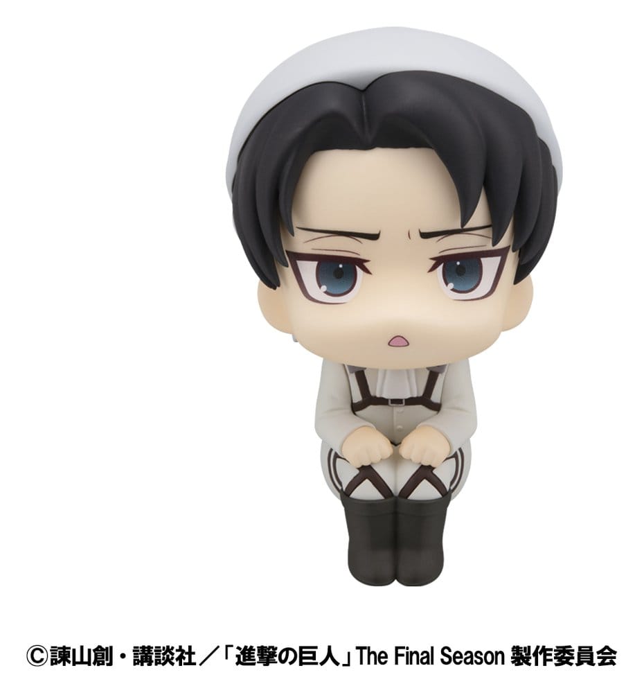 Attack on Titan statuetten PVC Look Up Levi Cleaning up Ver. & Mikasa Ackerman (with gift) 11 cm
