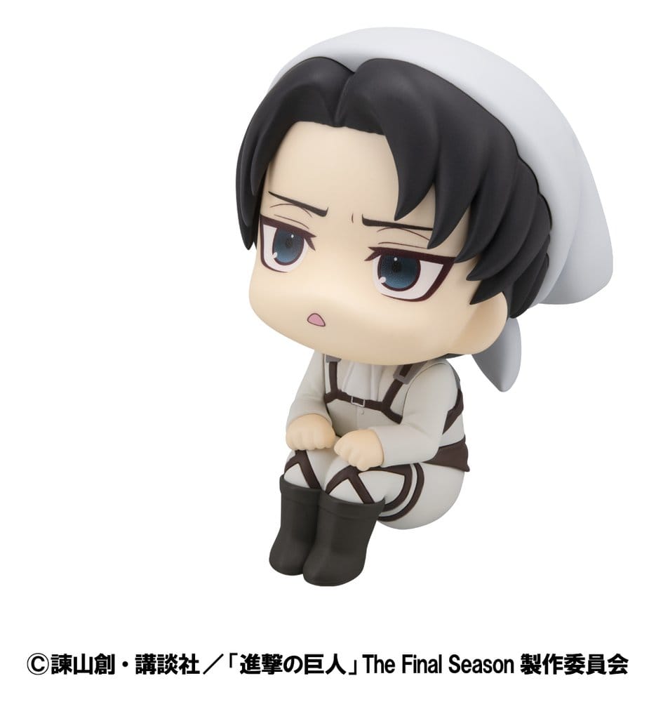 Attack on Titan statuetten PVC Look Up Levi Cleaning up Ver. & Mikasa Ackerman (with gift) 11 cm