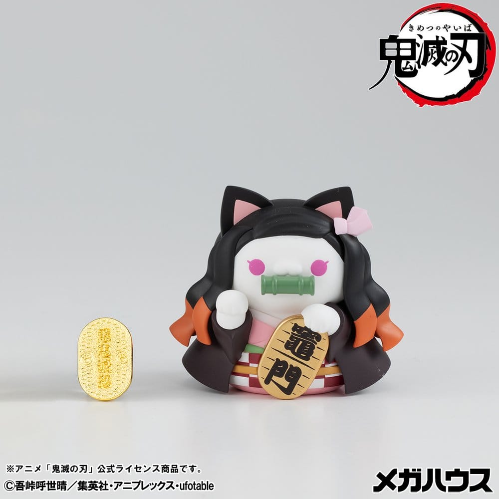 Demon Slayer: Kimetsu no Yaiba Mega Cat Project pack de 8 figurines PVC 6 cm (with gift)