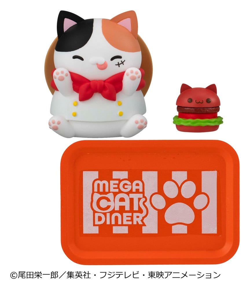 One Piece Blind Box présentoir figurines mini Mega Cat Project NyanPieceNyan! Diner! 3 cm (6)