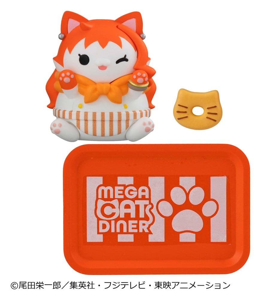 One Piece Blind Box présentoir figurines mini Mega Cat Project NyanPieceNyan! Diner! 3 cm (6)