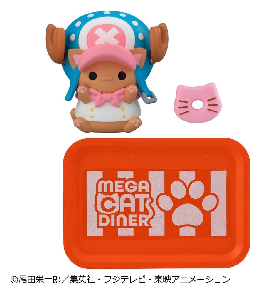 One Piece Blind Box présentoir figurines mini Mega Cat Project NyanPieceNyan! Diner! 3 cm (6)