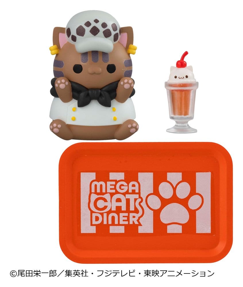 One Piece Blind Box présentoir figurines mini Mega Cat Project NyanPieceNyan! Diner! 3 cm (6)