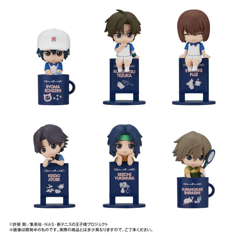 The New Prince of Tennis Blind Box assortiment figurines mini Ochatomo Prince's Tea Time Again! 4 cm (6)