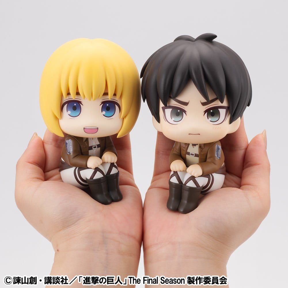 Attack on Titan Lookup pack de 2 figurines PVC Armin Arlert & Eren Yeager Grumpy Ver. 11 cm (with gift)