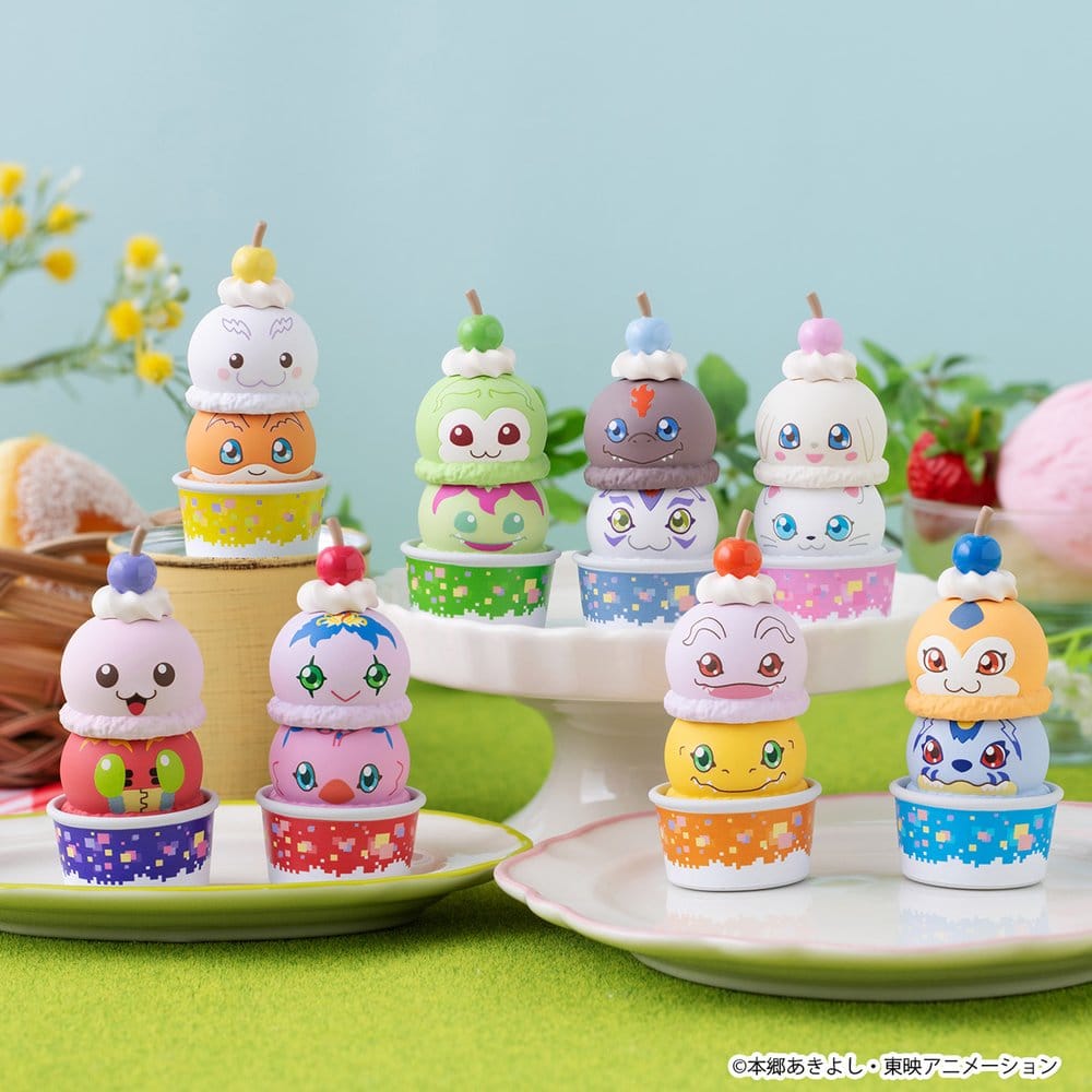 Digimon Adventure Tsumichen Stack up & Change mini-figurines 8 cm assortiment boîte-mystère (8) (Repeat)