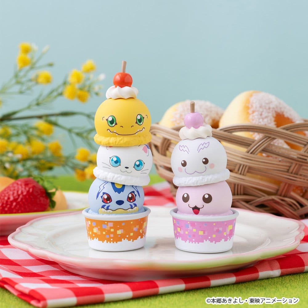 Digimon Adventure Tsumichen Stack up & Change pack de 8 minifigurines 8 cm (with gift)