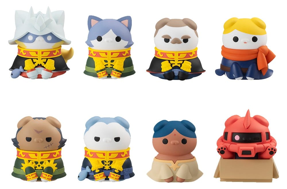 Gundam Blind Box assortiment figurines mini Mega Cat Project Nyandam We are the Principality of Zeon! (8) (Repeat)