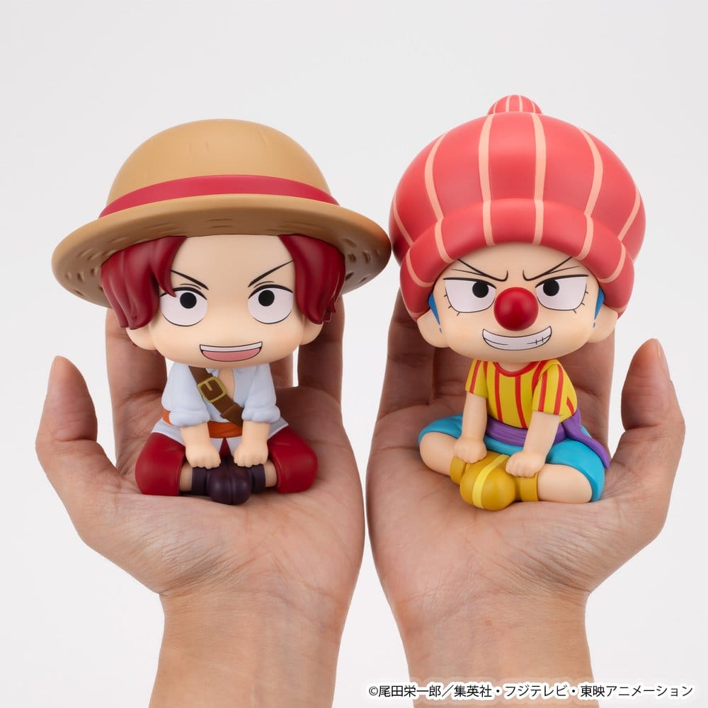 One Piece pack 2 figurines PVC Look Up Shanks & Buggy Childhood Ver. 11 cm (with gift)