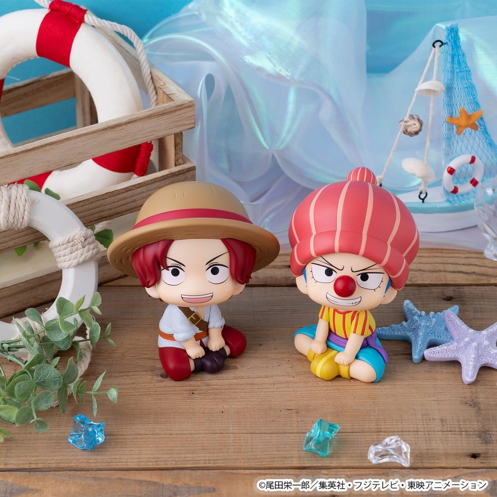 One Piece pack 2 figurines PVC Look Up Shanks & Buggy Childhood Ver. 11 cm (with gift)