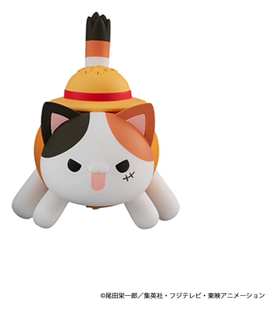 One Piece Blind Box présentoir figurines mini Mega Cat Project Nyan Piece Nyan! Luffy & the Seven Warlords of the Sea 3 cm (8) (Repeat)