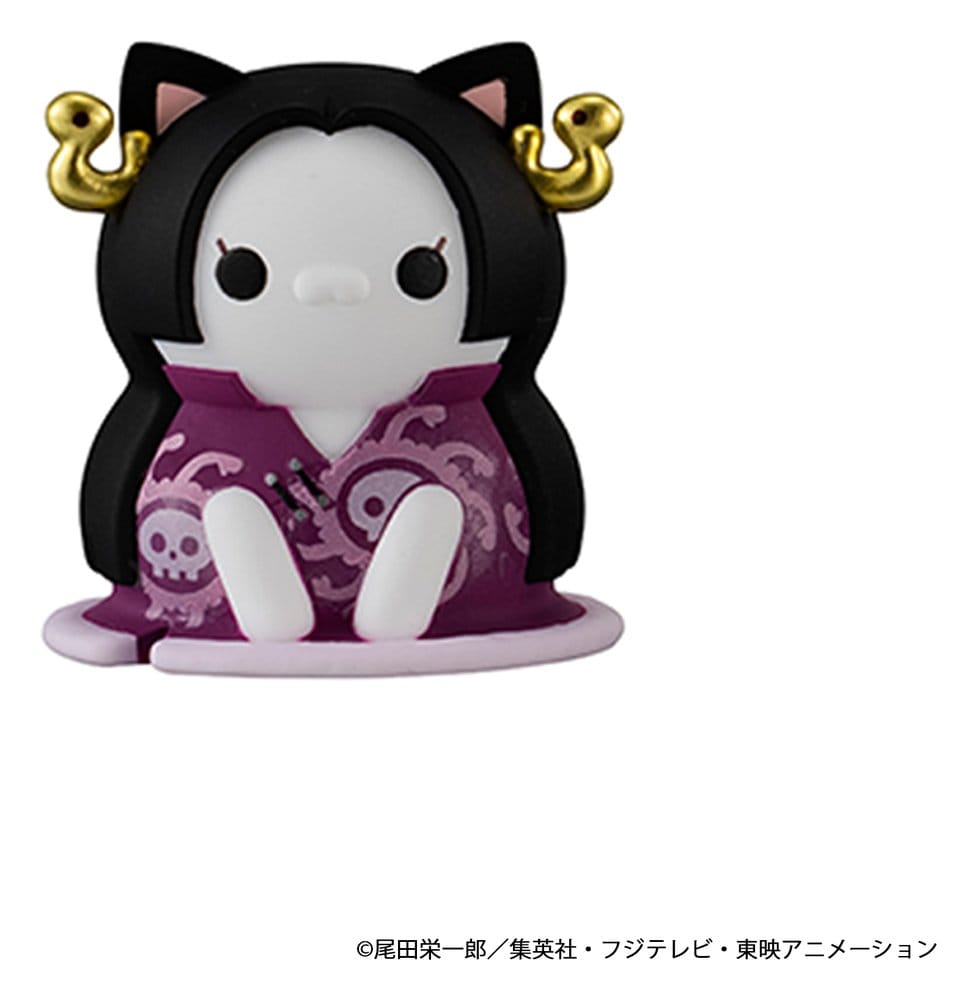 One Piece Blind Box présentoir figurines mini Mega Cat Project Nyan Piece Nyan! Luffy & the Seven Warlords of the Sea 3 cm (8) (Repeat)