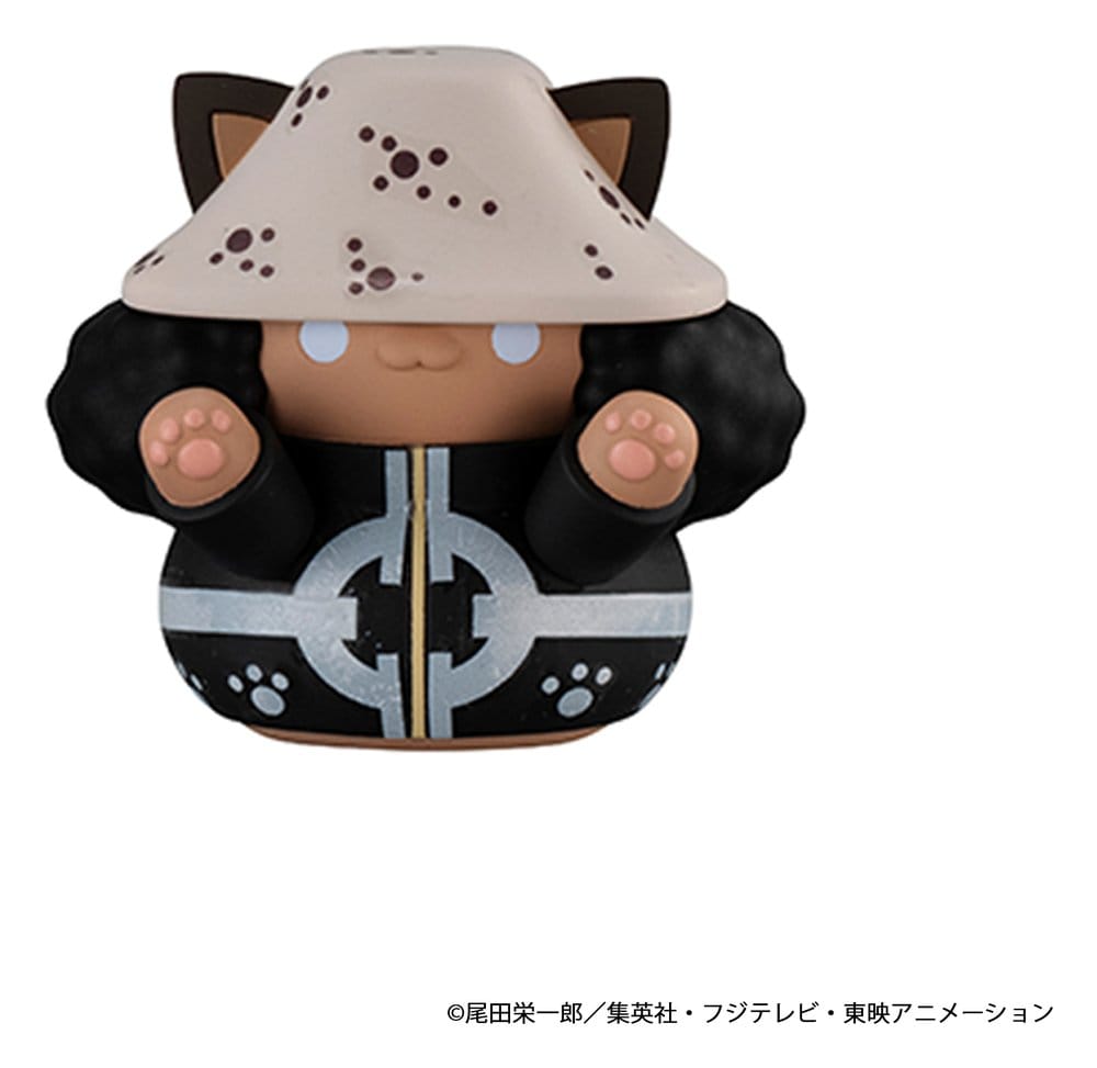 One Piece Blind Box présentoir figurines mini Mega Cat Project Nyan Piece Nyan! Luffy & the Seven Warlords of the Sea 3 cm (8) (Repeat)