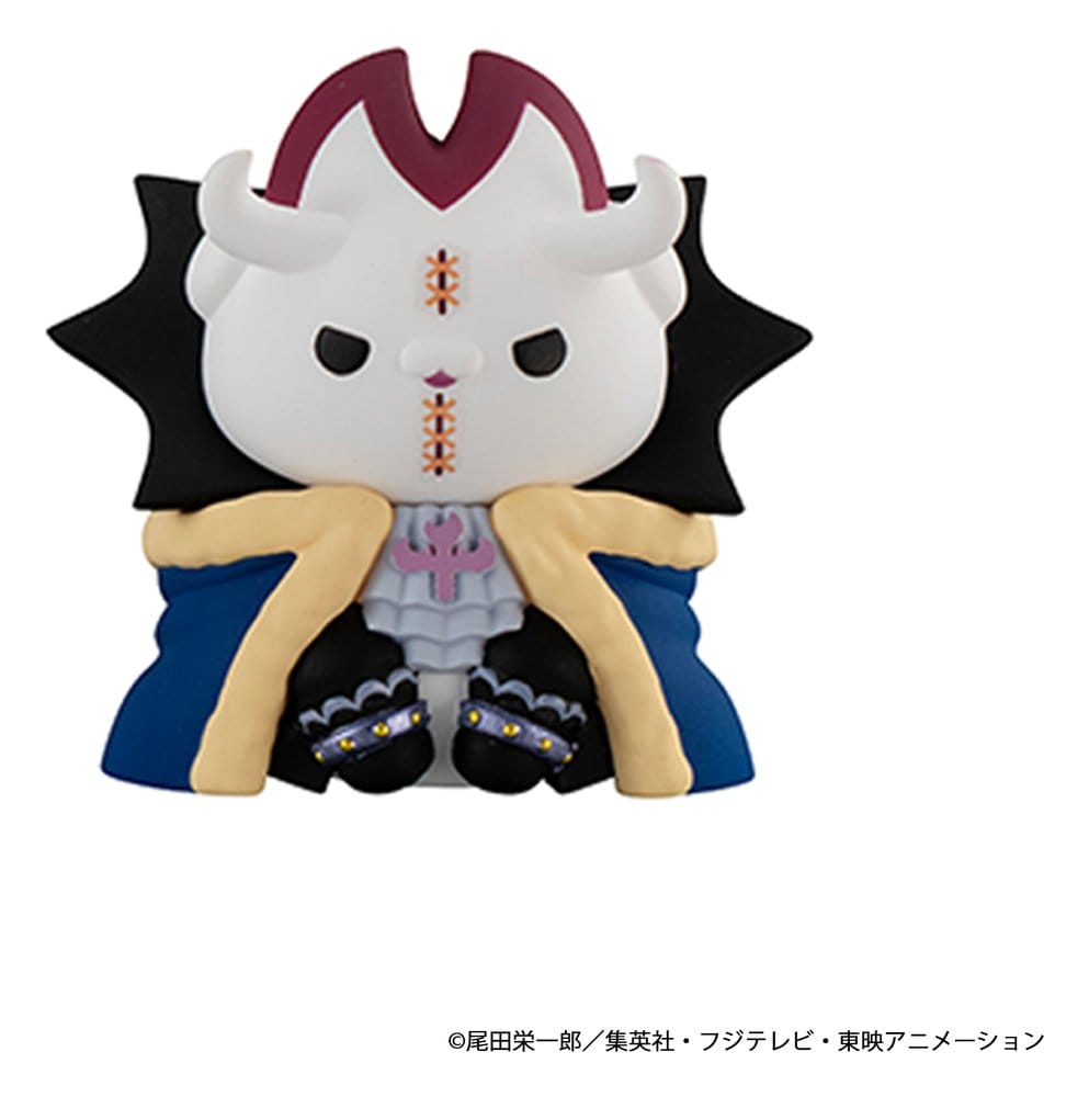 One Piece Blind Box présentoir figurines mini Mega Cat Project Nyan Piece Nyan! Luffy & the Seven Warlords of the Sea 3 cm (8) (Repeat)