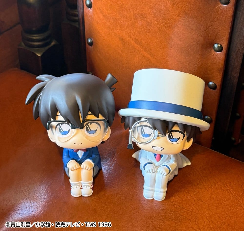Detective Conan pack 2 figurines PVC Look Up Conan Edogawa & Kid the Phantom Thief 11 cm (with gift)