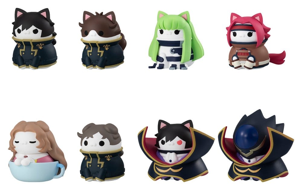 Code Geass: Lelouch of the Rebellion Blind Box assortiment figurines mini Mega Cat Project Code Genyass 3 cm (8)