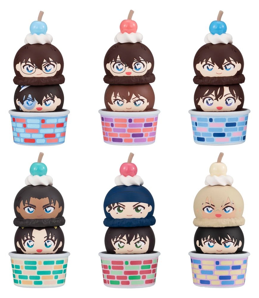 Detective Conan Blind Box assortiment figurines mini Tsumichen Stack up & Change 8 cm (6)