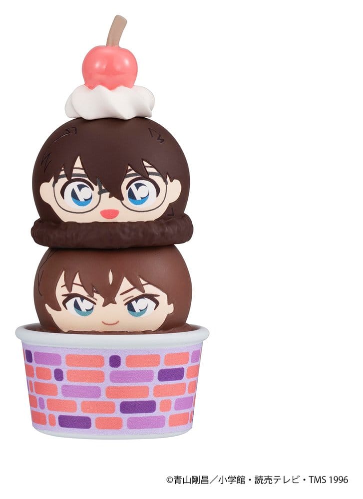Detective Conan pack 6 figurines mini Tsumichen Stack up & Change 8 cm (with gift)