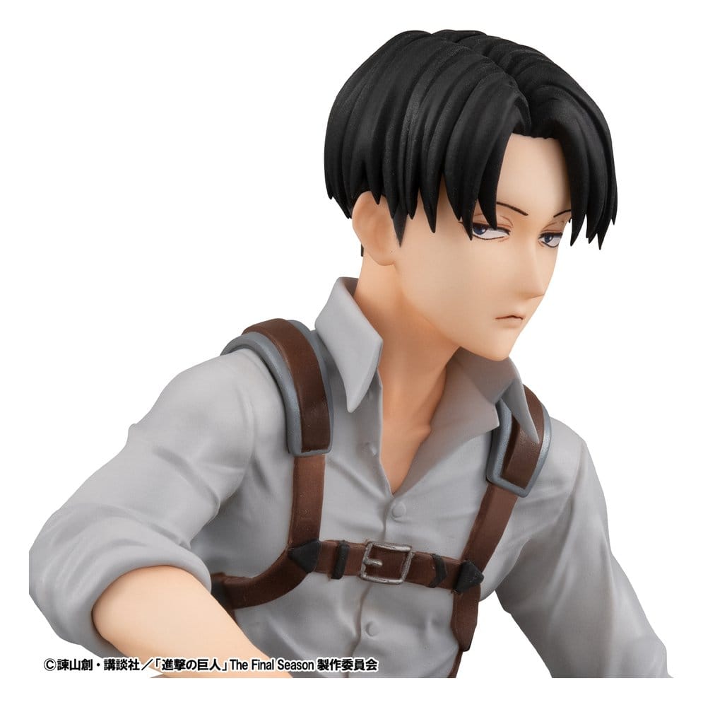 Attack on Titan figurine PVC G.E.M. Series Squad Captain Levi Palm Size 9 cm
