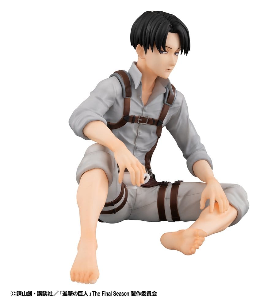 Attack on Titan pack 2 figurines PVC G.E.M. Series Eren Yeager & Squad Captain Levi Palm Size
