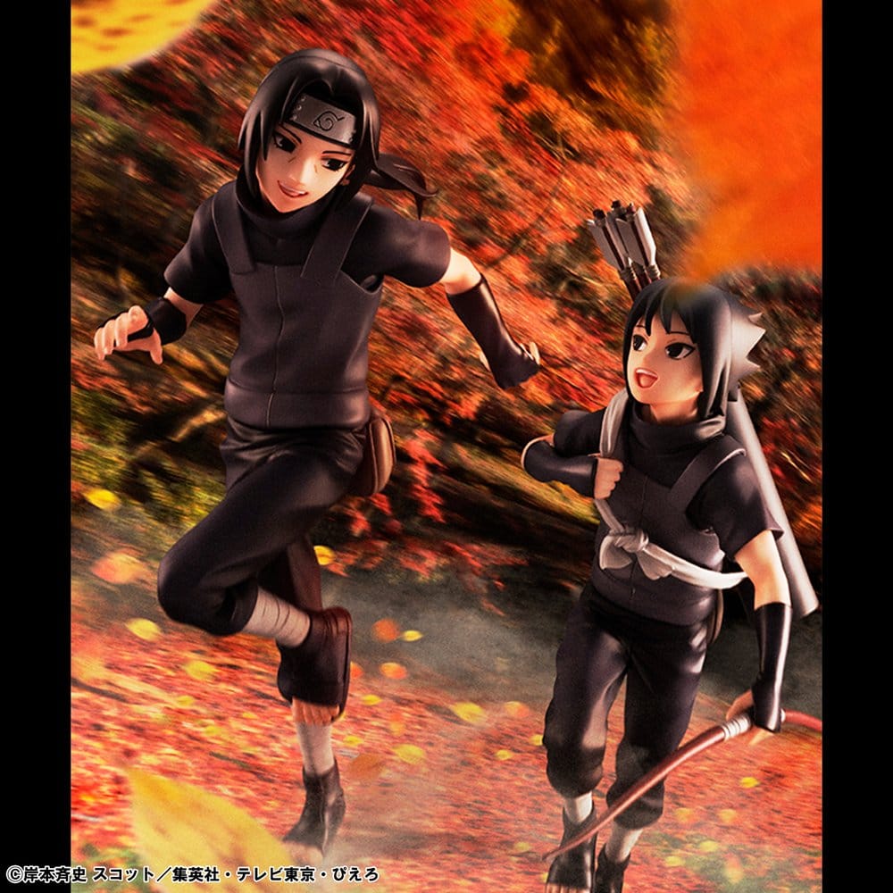 Naruto Shippuden pack 2 figurines PVC G.E.M. Series Itachi Uchiha & Sasuke (Repeat)