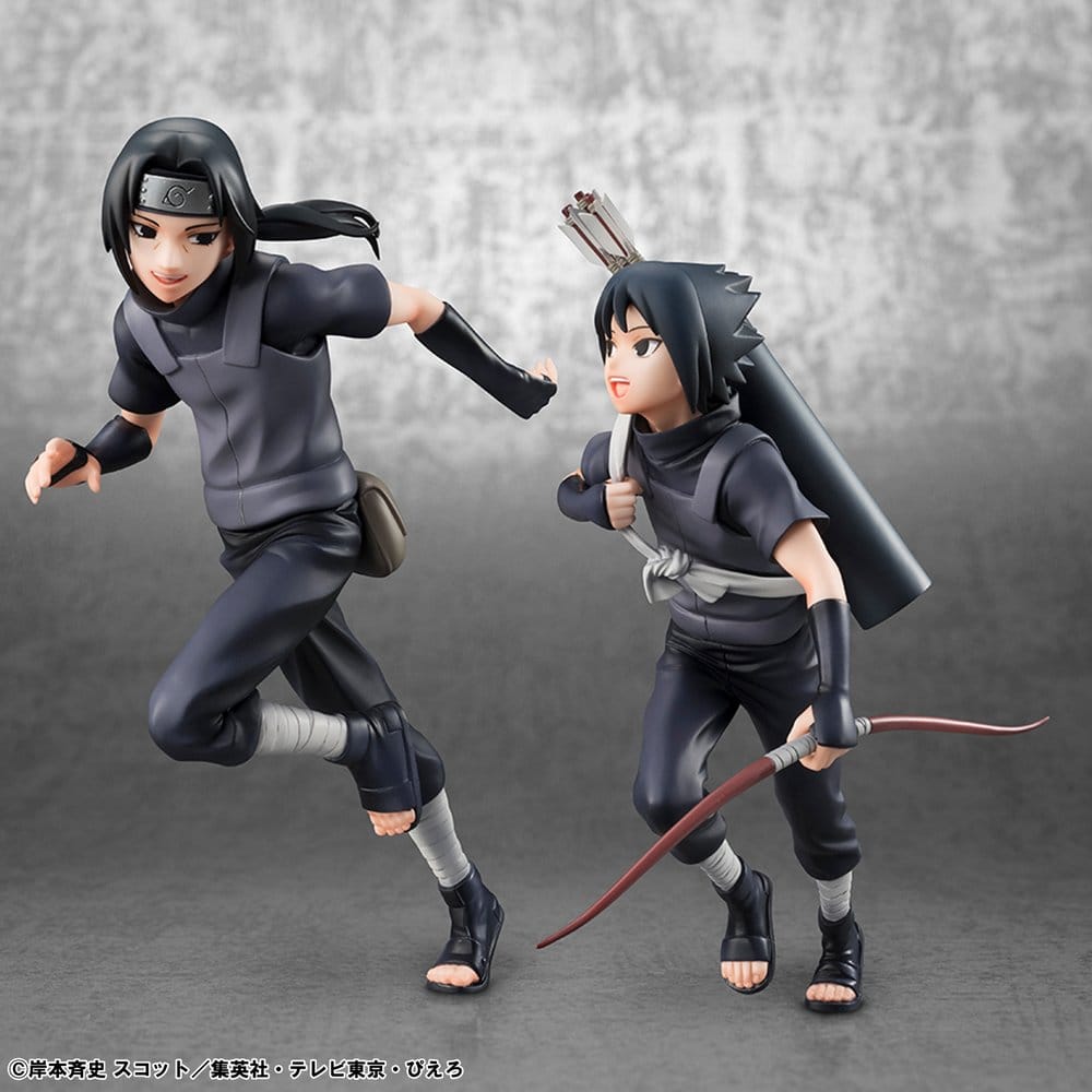 Naruto Shippuden pack 2 figurines PVC G.E.M. Series Itachi Uchiha & Sasuke (Repeat)