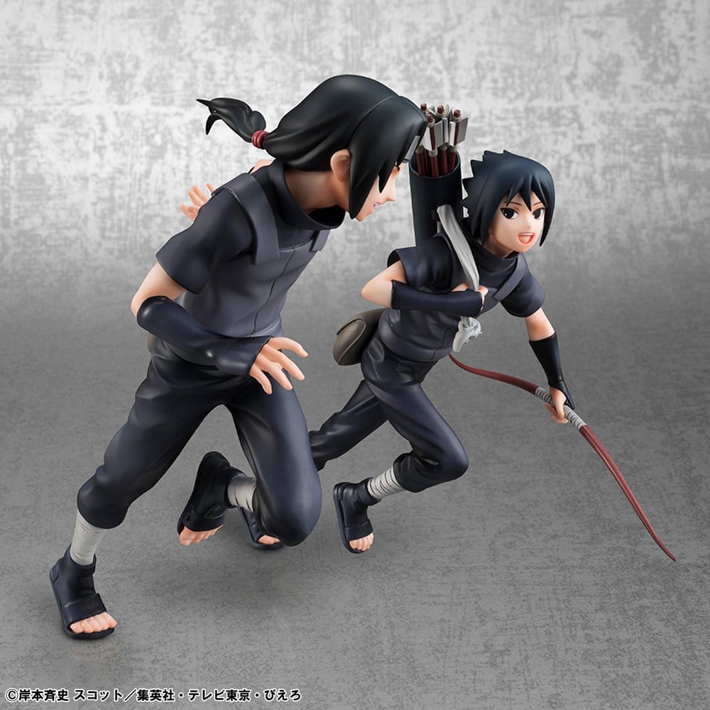 Naruto Shippuden pack 2 figurines PVC G.E.M. Series Itachi Uchiha & Sasuke (Repeat)