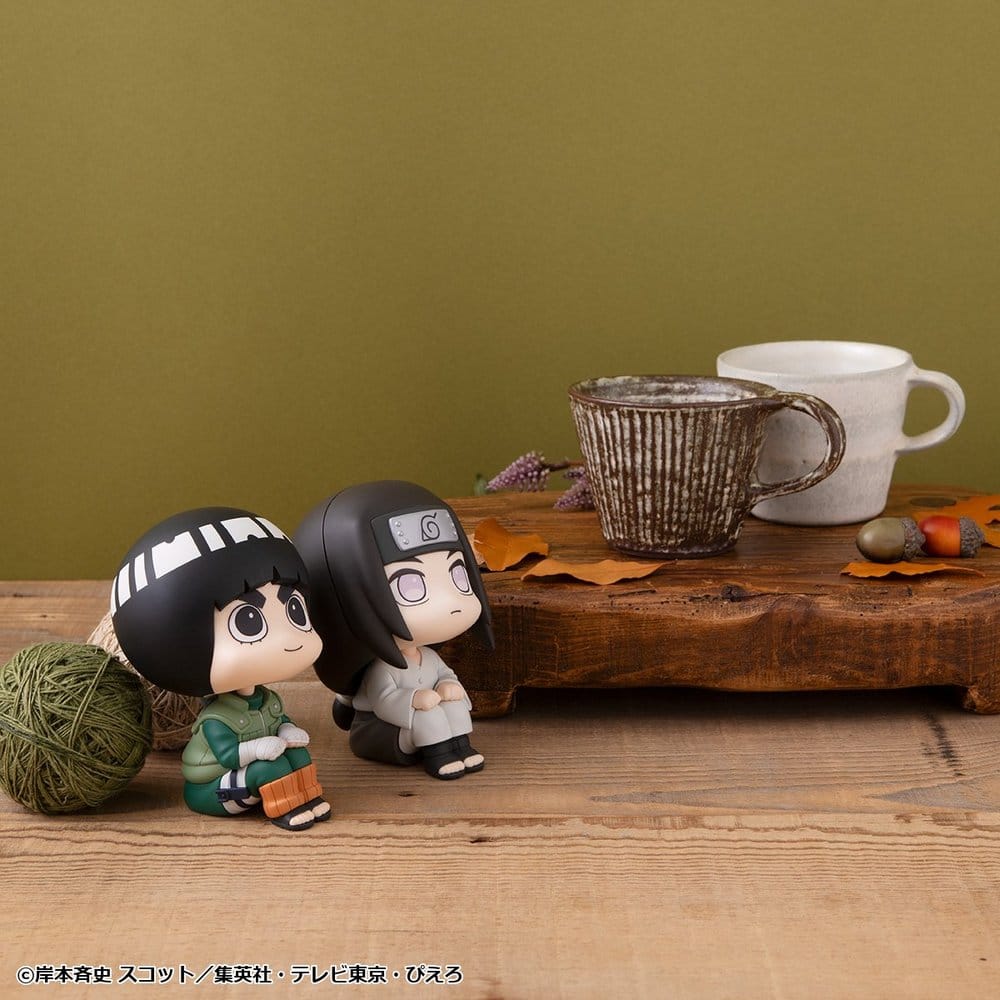 Naruto Shippuden pack 2 figurines PVC Look Up Rock Lee & Neji Hyuga 11 cm (with gift)